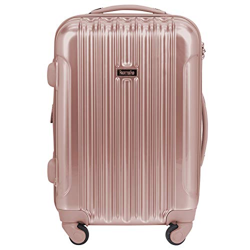 kensie Damen Alma Hardside Spinner Gepäck, Roségold, Carry-On 20-Inch, Alma Hardside Spinner Gepäck von kensie