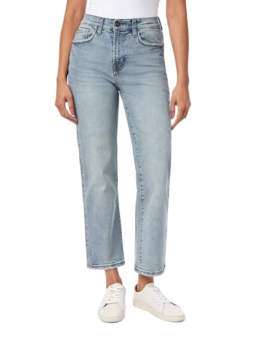 kensie Jeans Damen High Rise Straight Leg 27 Zoll Schrittlänge Größen 32-44, Lora, 40 von kensie