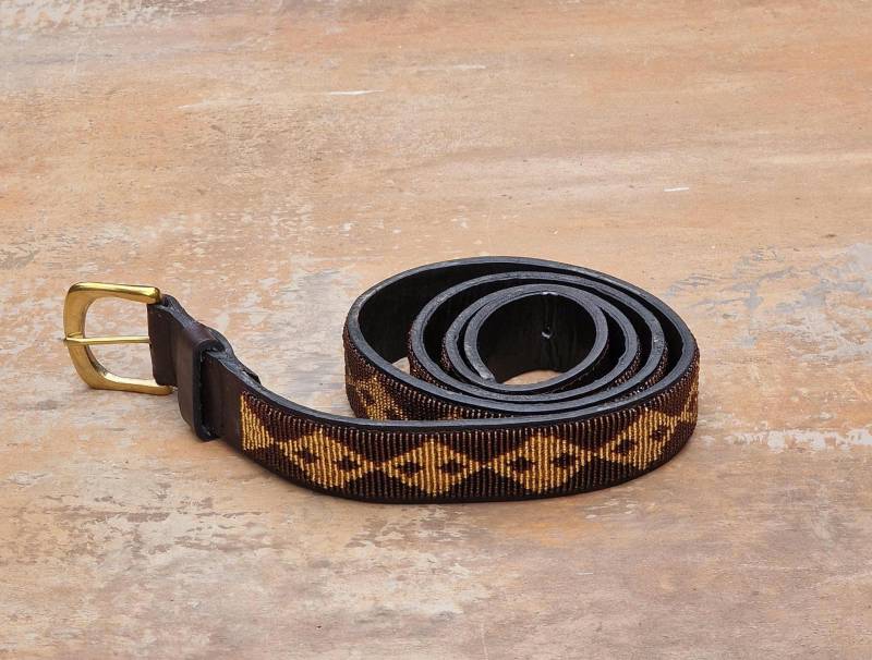 41 "-45" Massai Perlengürtel, Unisex Gürtel, Perlengürtel Aus Leder von kenyancraftscompany