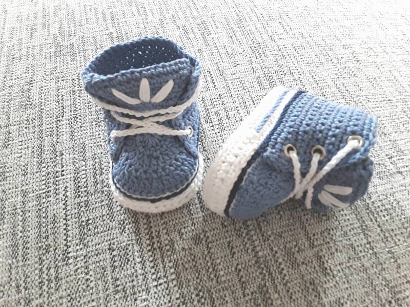Babyschuhe/Turnschuhe Gehäkelt Unisex Geschenk Zur Geburt Taufe Babyparty Sneaker von keresk