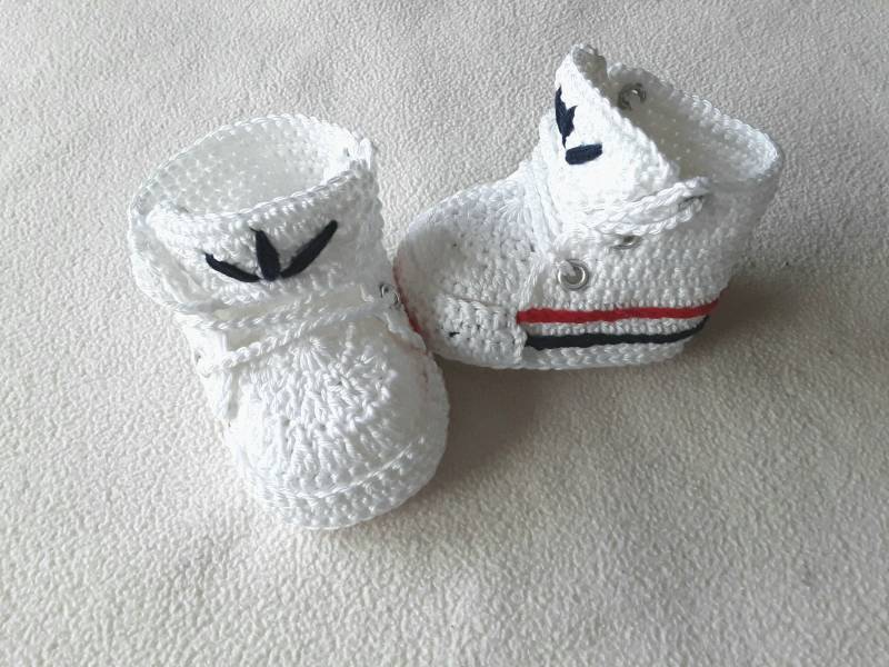 Babyschuhe/Turnschuhe Gehäkelt Unisex Geschenk Zur Geburt Taufe Babyparty Sneaker von keresk