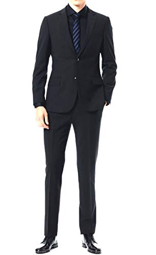 keskin collection Herren Anzug Schwarz Slim Fit Anzug Herren Stretch 2020 (60) von keskin collection