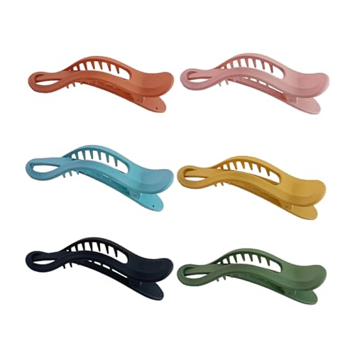 kesurpae 6 stück Modische Und Vielseitige Entenschnabel Clip Koreanische Haar Zubehör Frauen Candy Farbe Haar Clip Haar Klaue Haarnadel von kesurpae