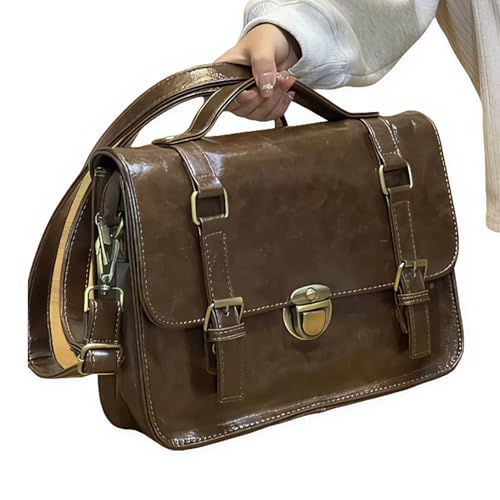 kesurpae Damentasche mit großem Fassungsvermögen, großes Fassungsvermögen, weich, modisch und vielseitig, wasserdicht, geeignete Taschen und Handtaschen, Kaffeebraun, 31 * 22 * 8 von kesurpae