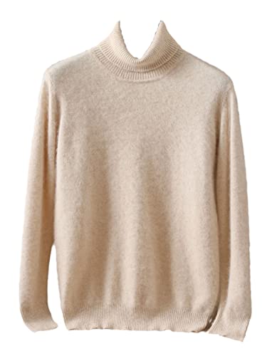Herren 100% Nerz Kaschmir Pullover Revers Pullover Strickpullover Winter Langarm Pullover von keusyoi