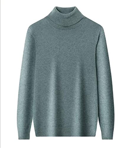 keusyoi Herren Winter Pullover Lose Revers Einfarbig Herren Pullover Langarm Pullover Rollkragen Kaschmir Pullover von keusyoi