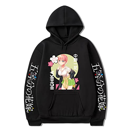 The Quintessential Quintuplets Hoodie Anime Nakano Ichika Cosplay Kostüm Pullover Langarm Sweatshirt Jacke Mantel für Damen Herren von kewing