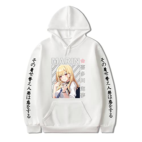 Unisex My Dress Up Darling Hoodie Kitagawa Marin Cosplay Kostüm Langarm Kapuzenpullover Jacke Mantel Khaki von kewing