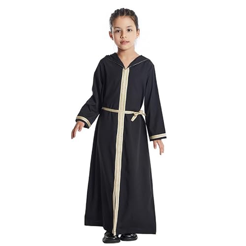 kewing Muslim Kinder Mädchen Gebet Kleid Hijab Abaya Robe Arabisch Dubai Kinder Ramadan Kaftan Kopftuch Islamische Eid Party Kleid Jilbab von kewing