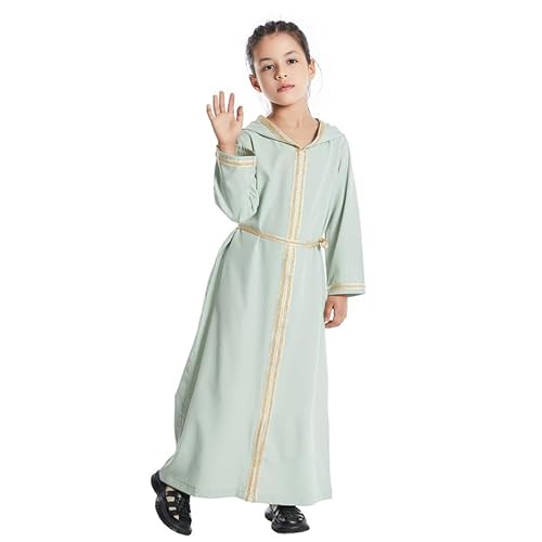 kewing Muslim Kinder Mädchen Gebet Kleid Hijab Abaya Robe Arabisch Dubai Kinder Ramadan Kaftan Kopftuch Islamische Eid Party Kleid Jilbab von kewing