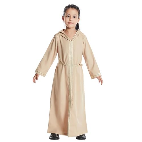 kewing Muslim Kinder Mädchen Gebet Kleid Hijab Abaya Robe Arabisch Dubai Kinder Ramadan Kaftan Kopftuch Islamische Eid Party Kleid Jilbab von kewing