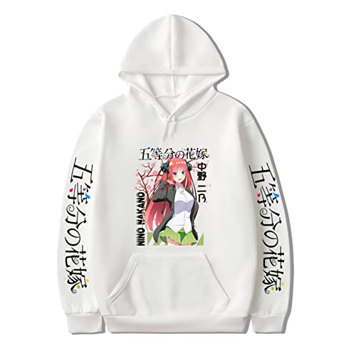 kewing The Quintessential Quintuplets Hoodie Frauen Männer Anime Nakano Nino Cosplay Kostüm Gedruckt Pullover Langarm Kapuzenpulli Manga Pullover Tops von kewing