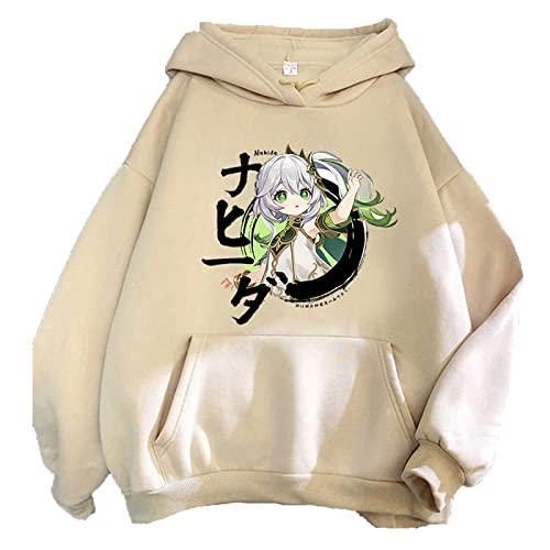 kewing Unisex Genshin Impact Hoodie Nahida Cosplay Kostüm Genshin Impact Sweatshirt Pullover Pullover Schwarz von kewing