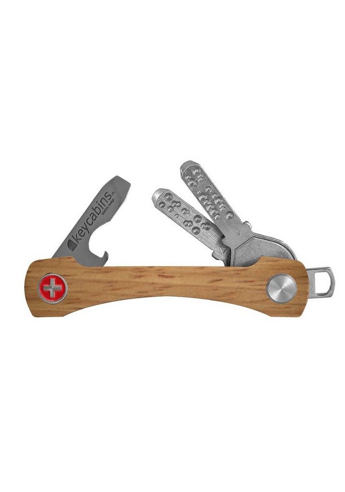 keycabins Schlüsselanhänger Wood S2, SWISS made von keycabins
