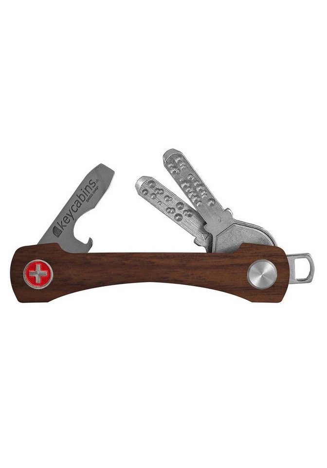 keycabins Schlüsselanhänger Wood S2, SWISS made von keycabins