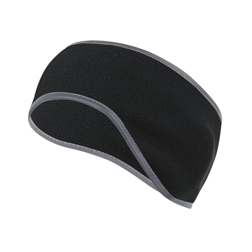 keynoyin Herbst und Winter Outdoor Sport Radfahren Kopftuch, kältefest, warm und sicher, reflektierender Streifen, Ohrenschutz-Stirnband, Gt-hr-01 Schwarz, Einheitsgröße von keynoyin