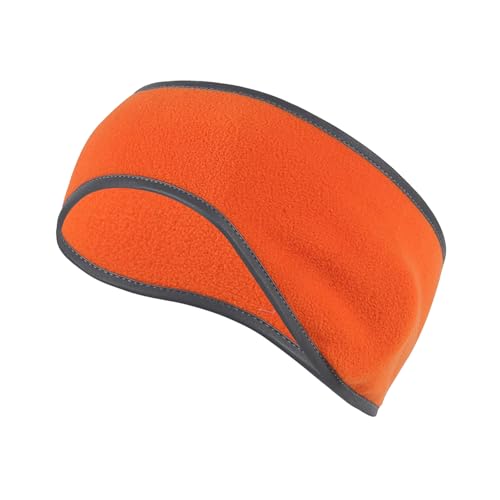 keynoyin Herbst und Winter Outdoor Sport Radfahren Kopftuch, kältefest, warm und sicher, reflektierender Streifen, Ohrenschutz-Stirnband, Gt-hr-12 Orange, Einheitsgröße von keynoyin