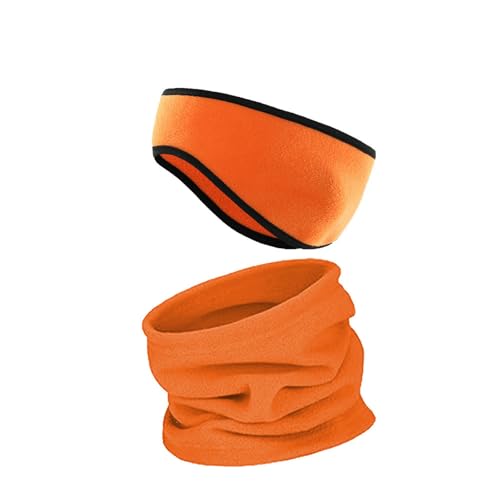 keynoyin Warmer dicker Schal für den Außenbereich, Radfahren, winddicht und staubdicht, Orange von keynoyin