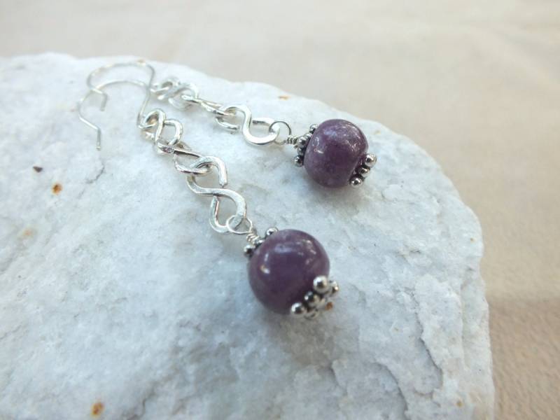 sterling Silber Rubin Ohrringe Handgemachter Juli Geburtsstein von keywestdesigning