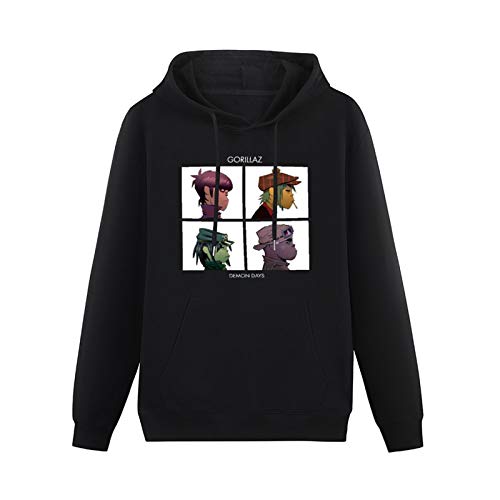 Long Sleeve Hooded Sweatshirt Demon Days Album Cotton Blend Hoody S von kfr