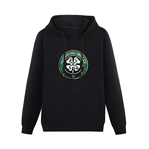 Long Sleeve Hooded Sweatshirt Flogging Molly Shamrock Cotton Blend Hoody M von kfr