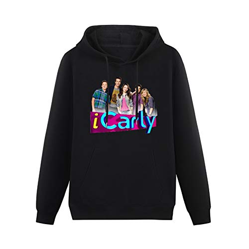 Long Sleeve Hooded Sweatshirt Icarly Logo Cotton Blend Hoody L von kfr