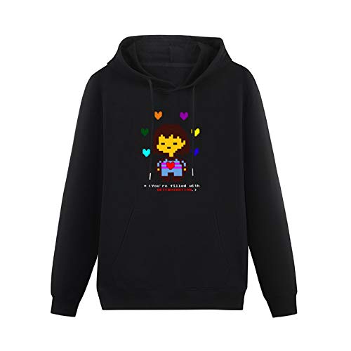 Long Sleeve Hooded Sweatshirt Incomparable Undertale Determination Cotton Blend Hoody S von kfr