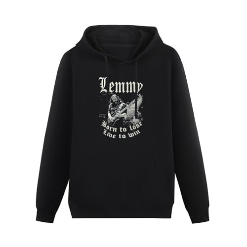 kfr Hoodie Mens Hoody Photographic Ian Lemmy Kilminster Born Lose Live to Win L von kfr