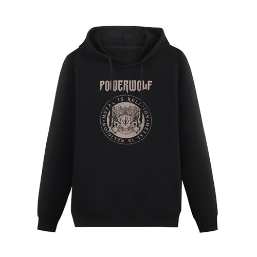 kfr Hoodie Powerwolf Crest Circle Long Sleeve Hoody with Pocket Sweatershirt, Hoodie XXL von kfr