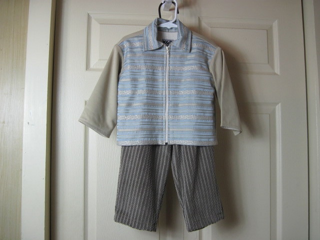 Leopard Print Gestreifte Jacke Und Hose - 2 Kleinkind von kgdezines