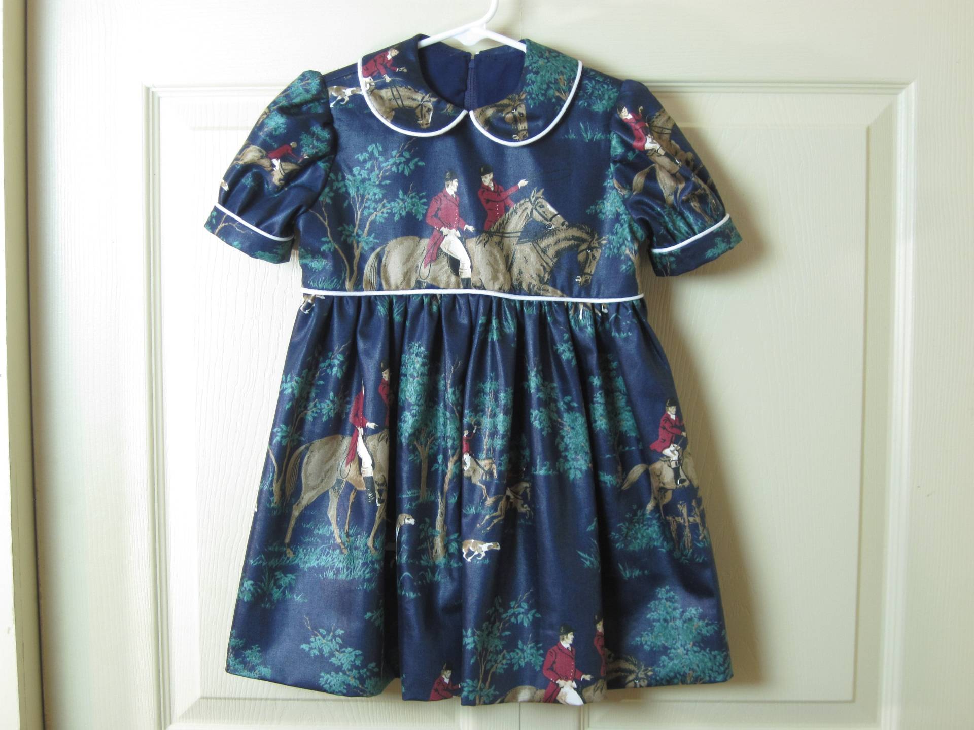 Poliert Baumwolle Peter Pan Kragen Gr. 5 Mädchen Kleid von kgdezines