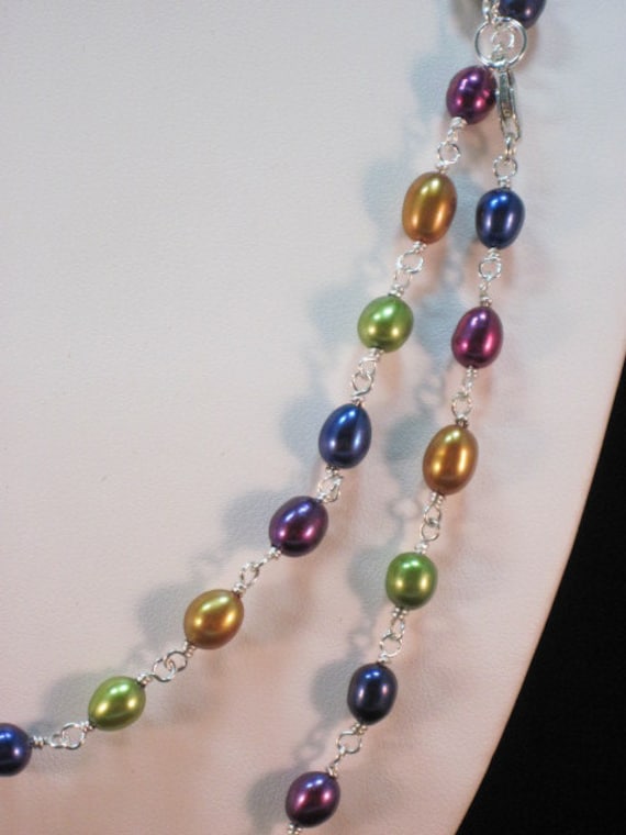 Süsswasserperlen - Multi Strang Halskette von kgdezines