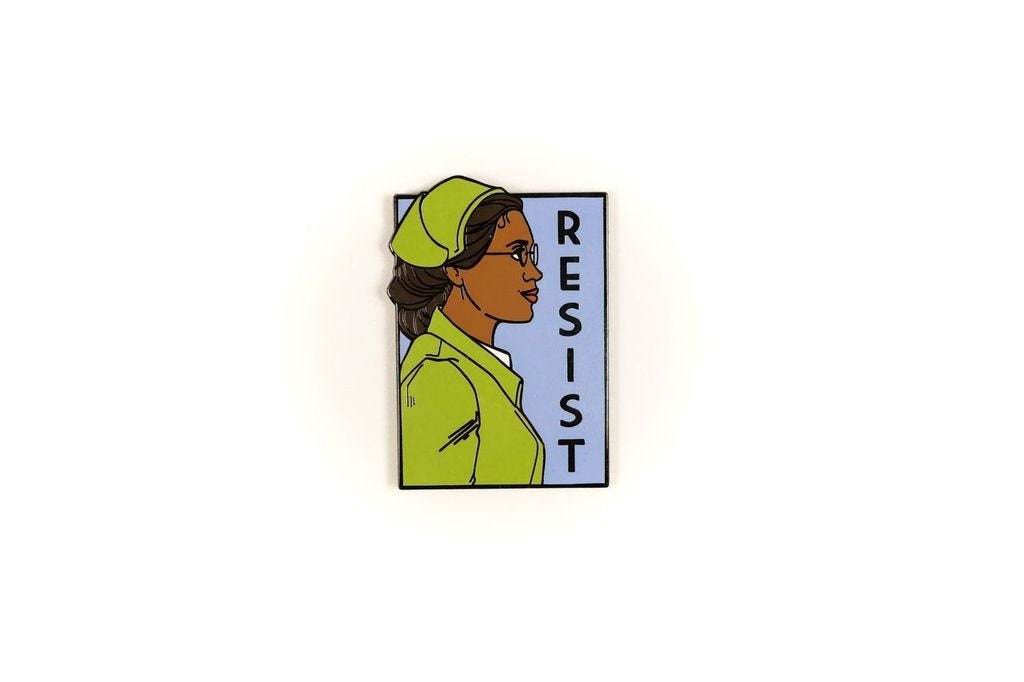 Resist - Rosa Parks She Serie Anstecker von khallion