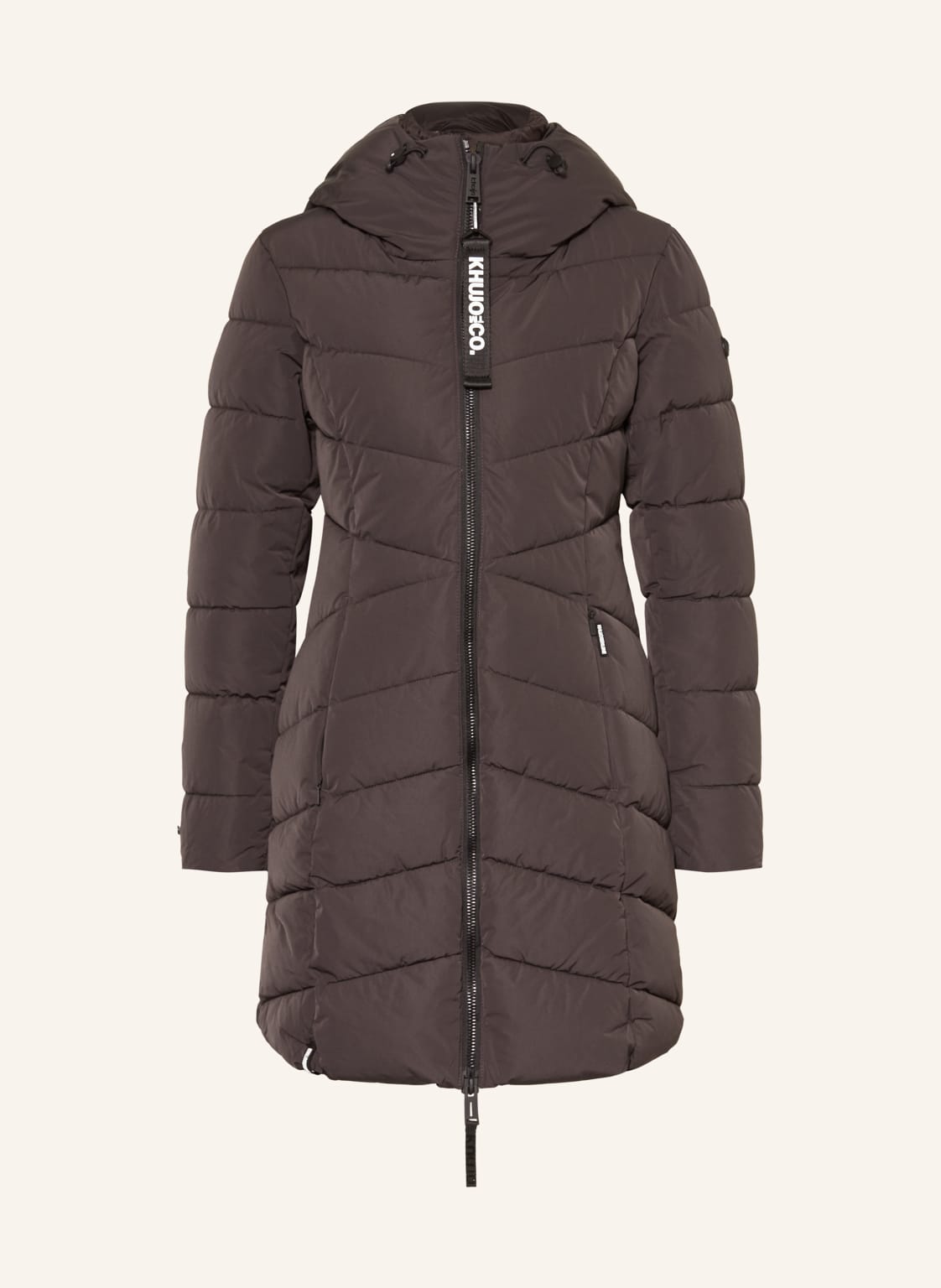 Khujo Steppmantel Dier Mit Abnehmbarer Blende braun von khujo