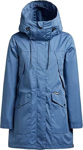 khujo AIRA2 AIRA3 Damen Mantel Übergangsjacke Parka Jacke Coat (as3, alpha, xx_l, regular, regular, Sea-Blue-(Aira3)) von khujo