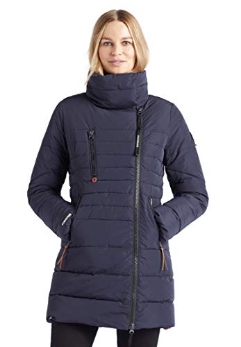 khujo Damen Mantel GEMMANA Steppjacke Stehkragen Fleecefutter Reißverschlusstaschen von khujo