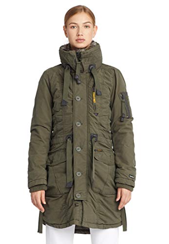 khujo Damen Wintermantel Stefania Khaki XS von khujo