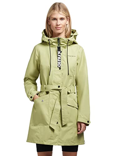 khujo Damen Mantel Trenchcoat Lauren3 Trench Übergangsjacke Kurzmantel (as3, alpha, xx_l, regular, regular, Fer-Green) von khujo