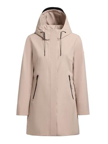 khujo Damen Outdoorjacke Izaf3 (DE/NL/SE/PL, Alphanumerisch, XL, Regular, Regular, Beige) von khujo