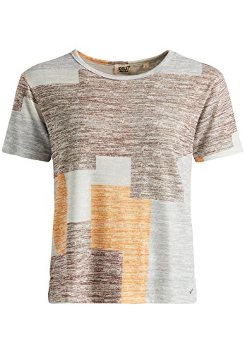 khujo Damen T-Shirt, Farbe:Boho-Block-Print;Größe:M von khujo