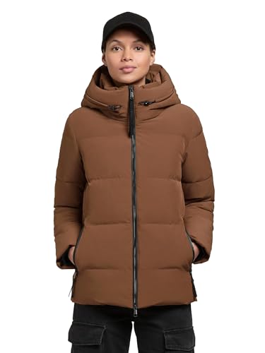 khujo Damen Winterjacke warme Steppjacke mit Verstellbarer Kapuze Fanc2-YM Buff Brown Gr. XXL khujo Damen Winterjacke warme Steppjacke mit Verstellbarer Kapuze Fanc2-YM Buff Brown Gr. XXL von khujo