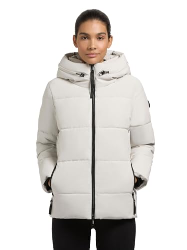 khujo Damen Winterjacke warme Steppjacke mit Verstellbarer Kapuze Fanc2-YM Cotton Cream Gr. XL von khujo