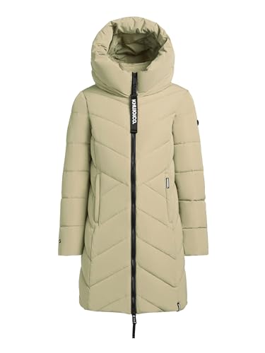 khujo Darka2 Damen Wintermantel Steppmantel Winterjacke Kurzmantel (MAT-GREEN, M) von khujo