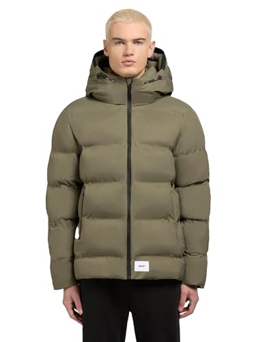khujo Herren Winterjacke warme Steppjacke mit großer Kapuze Silas2-YM Light Moss Green Gr. S von khujo
