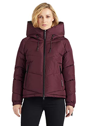 khujo Jacke ESILA Kurze Steppjacke einfarbig Kapuze Reißverschlüsse Winterjacke von khujo