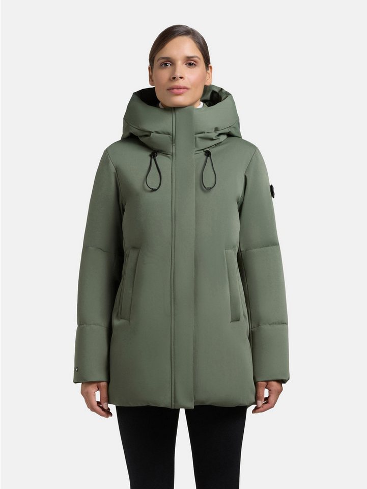 khujo Kurzmantel Allap Warmer Damen Mantel mit innenliegenden Rucksack-Trägern von khujo