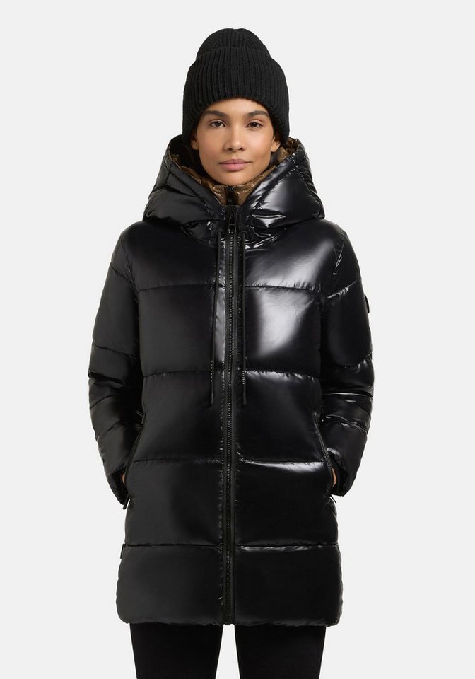 khujo Kurzmantel Grana-YM Glänzender kurzer gesteppter Damen Wintermantel von khujo