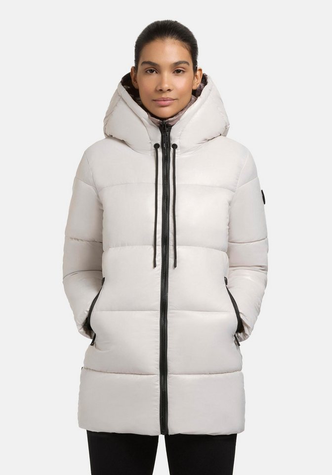 khujo Kurzmantel Grana-YM Glänzender kurzer gesteppter Damen Wintermantel von khujo
