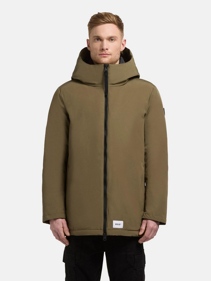 khujo Kurzmantel Nedd Kurzer Herren Parka mit innenliegenden Rucksack-Trägern von khujo