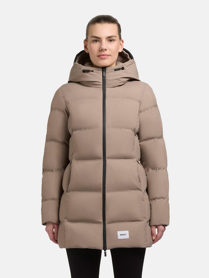 khujo Kurzmantel Tanare4 Warmer Damen Puffermantel mit Kapuze von khujo